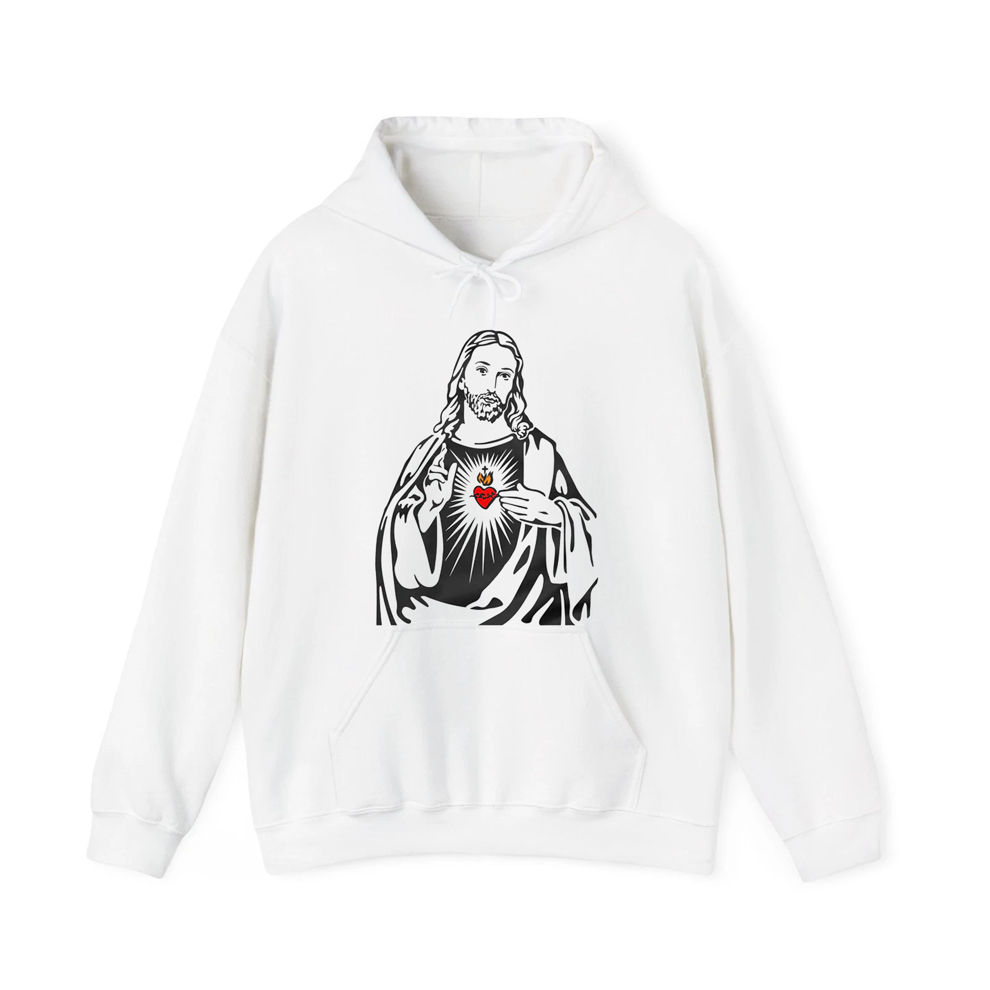 Jesus Christ Minimalist Sacred Heart T-Shirt, Christian Faith Shirt, Religious Graphic Tee