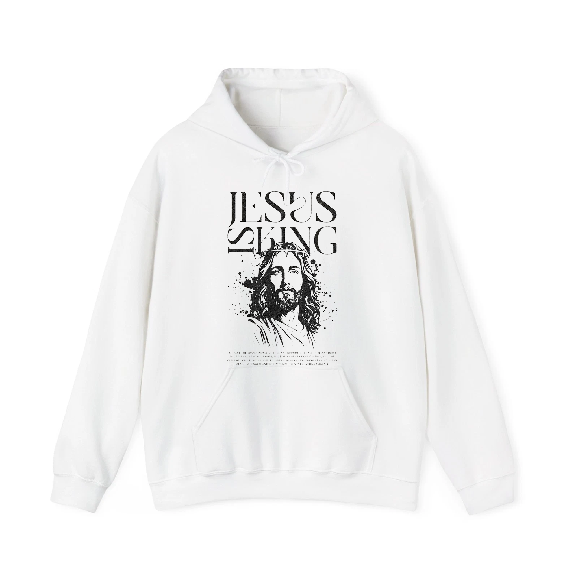Jesus Is King Shirt, Christian Graphic T-Shirt, Jesus Christ Portrait Tee, Faith-Based Apparel, Religious Gift for Believers