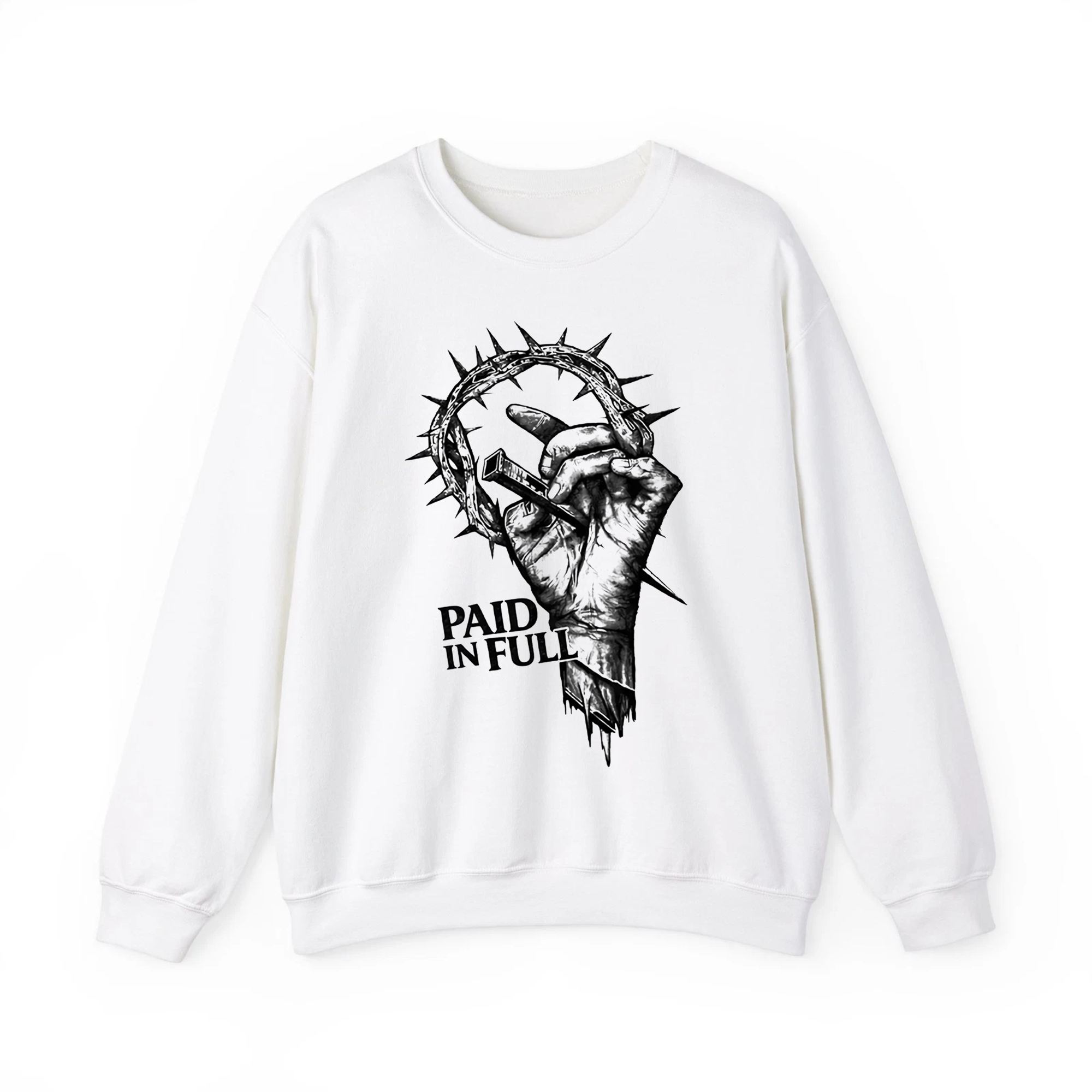 Paid In Full Cross Shirt, Hoodie, Sweatshirt, Christian Bible Verse Tee, Faith Gift for Men Women