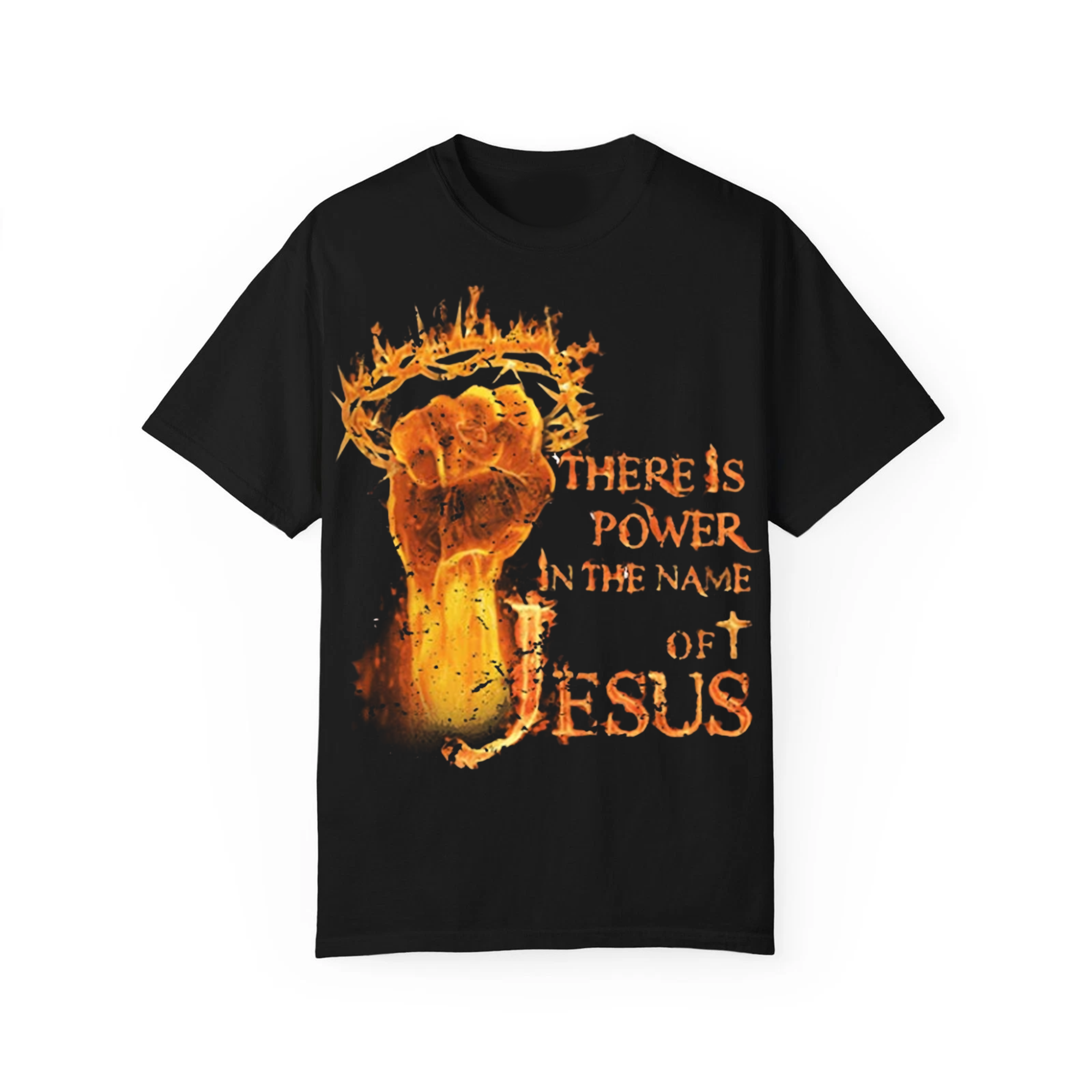 There Is Power in the Name of Jesus T-Shirt, Funny Christian Faith Tee, Religious Apparel